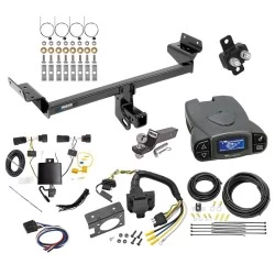 Trailer Hitch Tow Package Prodigy P3 Brake Control For 19-23 Lincoln Nautilus All Models w/ 7-Way RV Wiring 2" Drop Mount 2" Ball Class 3 2" Receiver Reese Tekonsha