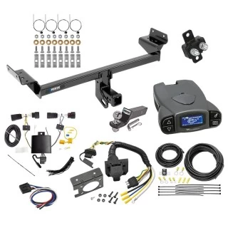 Trailer Hitch Tow Package Prodigy P3 Brake Control For 19-23 Lincoln Nautilus w/ 7-Way RV Wiring 2" Drop Mount 2" Ball Class 3 2" Receiver Reese Tekonsha