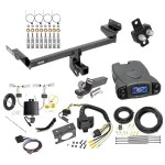 Trailer Hitch Tow Package Prodigy P3 Brake Control For 19-24 Ford Edge Except Titanium Models w/ 7-Way RV Wiring 2" Drop Mount 2" Ball Class 3 2" Receiver Reese Tekonsha