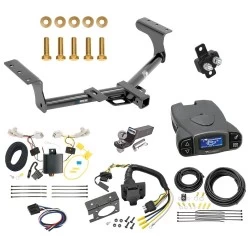 Trailer Hitch Tow Package Prodigy P3 Brake Control For 13-18 Toyota RAV4 All Models w/ 7-Way RV Wiring 2" Drop Mount 2" Ball Class 3 2" Receiver Reese Tekonsha
