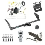 Ultimate Tow Package For 11-14 Toyota Sienna (15-20 SE ONLY) Trailer Hitch w/ Wiring 2" Drop Mount Dual 2" and 1-7/8" Ball Lock Bracket Cover 2" Receiver Reese