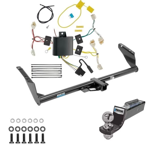 Tow Package For 15-20 Toyota Sienna Exc SE Trailer Hitch w/ Wiring 2" Drop Mount 2" Ball 2" Receiver Reese
