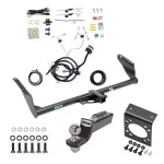 Trailer Hitch Tow Package w/ 7-Way RV Wiring For 11-20 Toyota Sienna incl SE w/ 2" Drop Mount 2" Ball Class 3 2" Receiver Reese