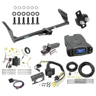Trailer Hitch Tow Package Prodigy P3 Brake Control For 11-14 Toyota Sienna (15-20 SE ONLY) w/ 7-Way RV Wiring 2" Drop Mount 2" Ball Class 3 2" Receiver Reese Tekonsha