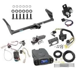 Trailer Hitch Tow Package Prodigy P3 Brake Control For 04-10 Toyota Sienna w/ 7-Way RV Wiring 2" Drop Mount 2" Ball Class 3 2" Receiver Reese Tekonsha