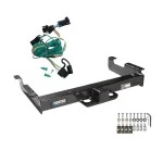 Trailer Hitch w/ Wiring For 96-99 Chevy Express GMC Savana 2500 3500 Class 5 2-1/2" Tow Receiver Reese Tekonsha