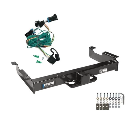 Trailer Hitch w/ Wiring For 96-99 Chevy Express GMC Savana 2500 3500 Class 5 2-1/2" Tow Receiver Reese Tekonsha
