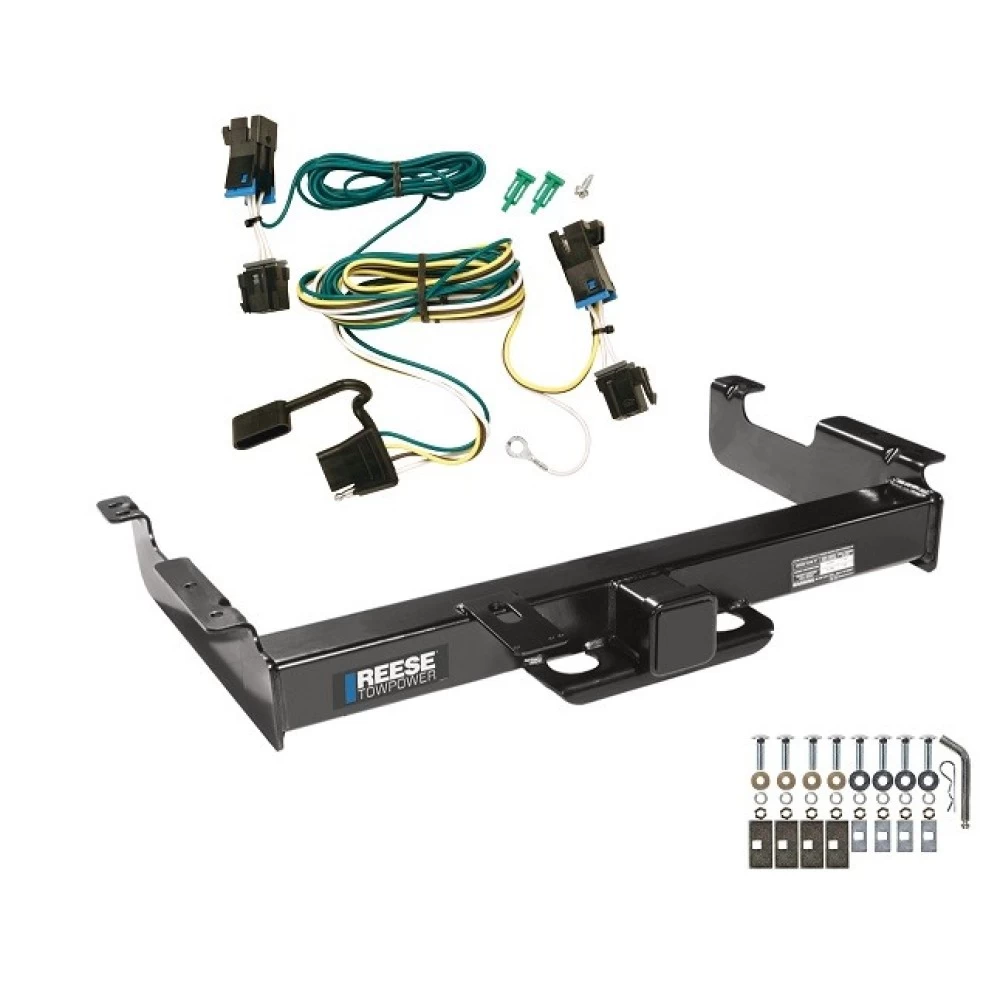 Trailer Hitch w/ Wiring For 03-14 Chevy Express GMC Savana 1500 03-25 2500 3500 Class 5 2-1/2" Tow Receiver Reese Tekonsha