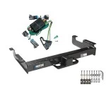 Trailer Hitch w/ Wiring For 00-02 Chevrolet Express GMC Savana 1500 2500 3500 Class 5 2-1/2" Tow Receiver Reese Tekonsha