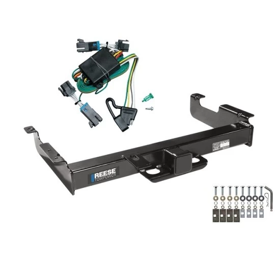 Trailer Hitch w/ Wiring For 00-02 Chevrolet Express GMC Savana 1500 2500 3500 Class 5 2-1/2" Tow Receiver Reese Tekonsha