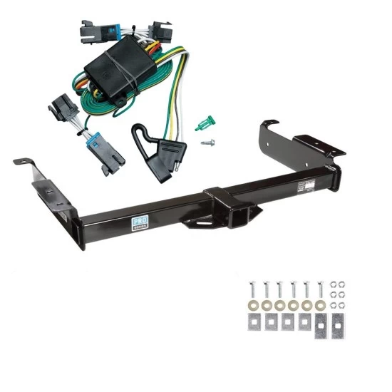 Trailer Hitch w/ Wiring For 00-02 Chevy Express GMC Savana Van Class 3 2" Tow Receiver Reese Tekonsha