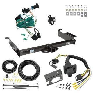 Trailer Hitch w/ 7-Way RV Wiring For 96-99 Chevy Express GMC Savana Van Class 3 2" Receiver All Models Reese