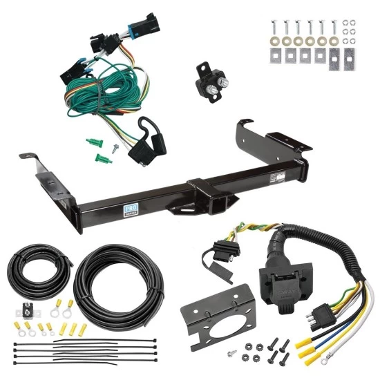 Trailer Hitch w/ 7-Way RV Wiring For 96-99 Chevy Express GMC Savana Van Class 3 2" Receiver All Models Reese