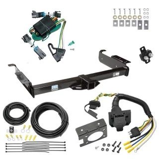 Custom Fit Trailer Hitch Wiring Harness (Plug & Play) Trailer Connector Adapter Brake Control Wiring Kit Circuit Breaker Installation Hardware Installation Instructions 51023 85343 20506 7012a 118377 Reese Trailer Hitch 7-Way RV Wiring 00-02 Chevy Exp Trailer Hitch w/ 7-Way RV Wiring For 00-02 Chevy Express GMC Savana Van Class 3 2" Receiver All Models Reese