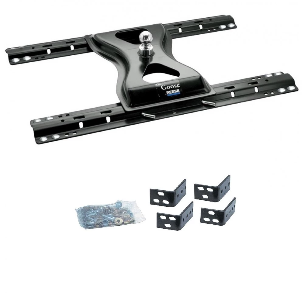 Reese 25K The Goose Gooseneck Trailer Hitch w/ Rails For 2014-2018 Dodge Ram 1500 2019-2024 Ram 1500 Classic Old Body Base Rail Kit Brackets and Hardware Heavy Duty