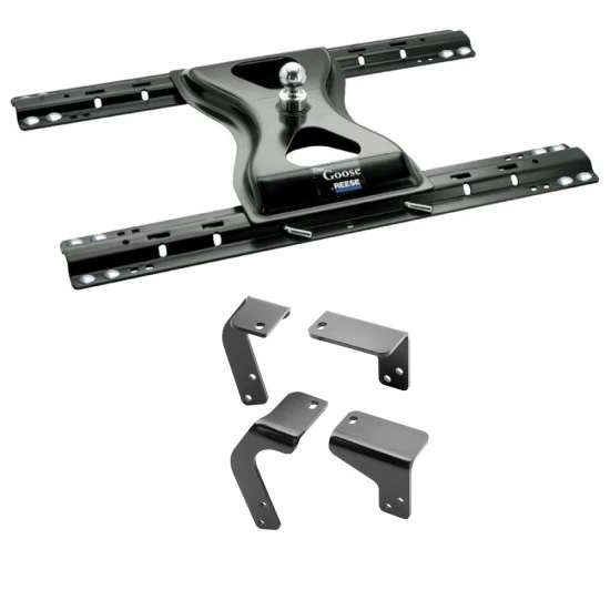 Reese 25K The Goose Gooseneck Trailer Hitch w/ Rails For 2009-2018 Dodge Ram 1500 2019-2024 Ram 1500 Classic Old Body Base Rail Kit Brackets and Hardware Heavy Duty