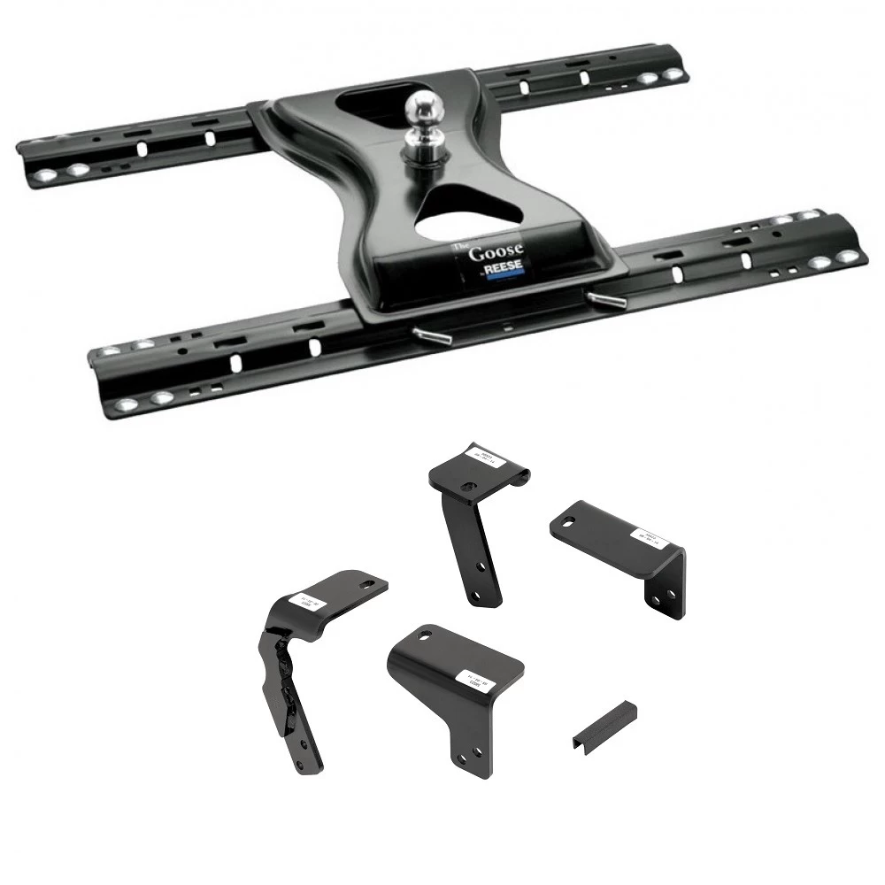 Reese 25K The Goose Gooseneck Trailer Hitch w/ Rails For 2014-2018 Dodge Ram 1500 2019-2024 Ram 1500 Classic Old Body Base Rail Kit Brackets and Hardware Heavy Duty
