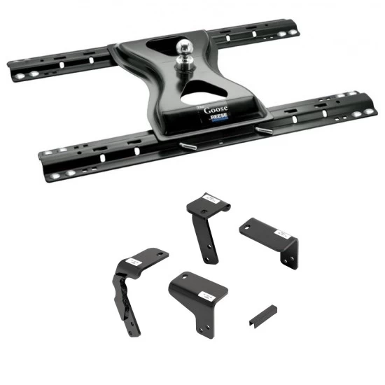 Reese 25K The Goose Gooseneck Trailer Hitch w/ Rails For 2014-2018 Dodge Ram 1500 2019-2024 Ram 1500 Classic Old Body Base Rail Kit Brackets and Hardware Heavy Duty
