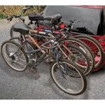 Trailer Hitch w/ 4 Bike Rack For 99-17 Honda Odyssey All Models Approved for Recreational & Offroad Use Carrier for Adult Woman or Child Bicycles Foldable