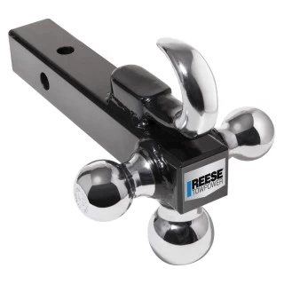 Reese Trailer Tow Hitch Receiver For 17-19 Honda CR-V 20-24 Except Hybrid w/Tri-Ball Triple Ball 1-7/8" 2" 2-5/16" Reese Trailer Tow Hitch Receiver For 17-19 Honda CR-V 20-24 Except Hybrid w/Tri-Ball Triple Ball 1-7/8" 2" 2-5/16"