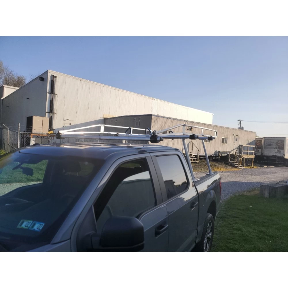 Reese Truck Bed Ladder Rack Cross Bars 800lb + Top Rail Kit + Protective Glides + Load Stops Fits all pick up trucks long & short beds no drilling