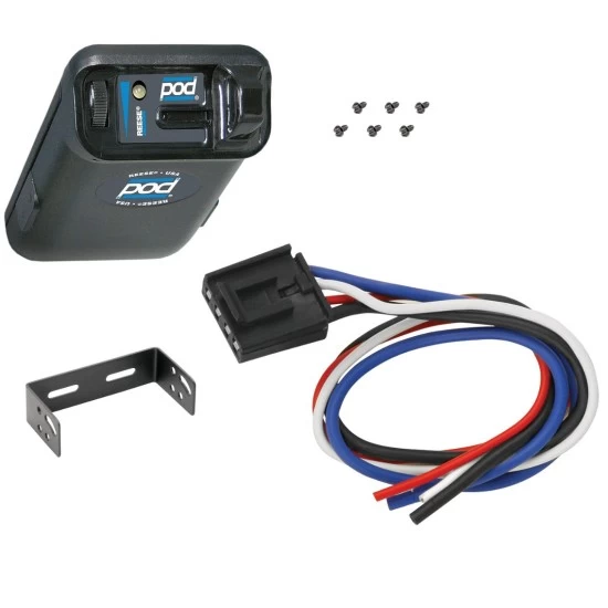 Trailer Brake Control for 07-13 GMC Sierra 1500 2500 3500 w/ Hardwire Wiring Adapter Eletric Trailer Brakes Module Box Controller Pro Series POD