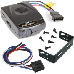 Reese Pilot Trailer Brake Control For 07-14 Chevy Silverado GMC Sierra 2500 HD 3500 HD 07-13 1500 w/ Hardwire Wiring Electric Trailer Brakes Module Box Controller 1-3 Axle