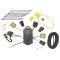 Trailer Hitch Tow Package Prodigy P3 Brake Control For 07-07 Jeep Patriot 07-10 Compass w/ 7-Way RV Wiring 2" Drop Mount 2" Ball Class 3 2" Receiver Reese Tekonsha