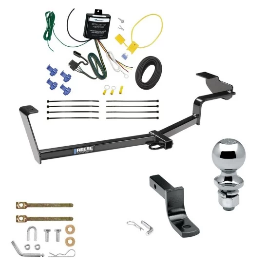 Tow Package For 12-15 Honda Civic Sedan Hybrid Trailer Hitch w/ Wiring Draw-Bar 2" Ball 1-1/4" Receiver Reese