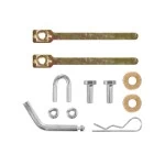 Ultimate Tow Package For 06-15 Honda Civic 4 Dr. Sedan Trailer Hitch w/ Wiring Draw-Bar Dual 2" and 1-7/8" Ball Lock Bracket Cover 1-1/4" Receiver Reese