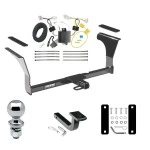 Tow Package For 16-25 Nissan Altima All Models Trailer Hitch w/ Wiring Draw-Bar 2" Ball 1-1/4" Receiver Reese