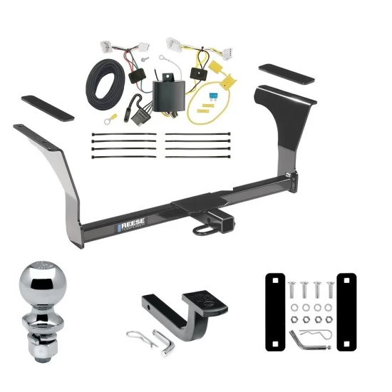 Tow Package For 16-25 Nissan Altima All Models Trailer Hitch w/ Wiring Draw-Bar 2" Ball 1-1/4" Receiver Reese