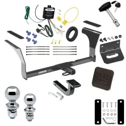 Ultimate Tow Package For 16-23 Nissan Maxima All Models Trailer Hitch w/ Wiring Draw-Bar Dual 2" and 1-7/8" Ball Lock Bracket Cover 1-1/4" Receiver Reese