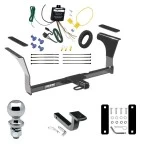 Tow Package For 16-23 Nissan Maxima All Models Trailer Hitch w/ Wiring Draw-Bar 2" Ball 1-1/4" Receiver Reese