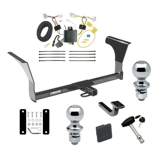 Reese Trailer Tow Hitch For 16-25 Nissan Altima All Models Deluxe Package Wiring 2" and 1-7/8" Ball and Lock