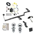 Reese Trailer Tow Hitch For 06-11 Acura CSX 13-22 ILX (Exc Hybrid) Deluxe Package Wiring 2" and 1-7/8" Ball and Lock