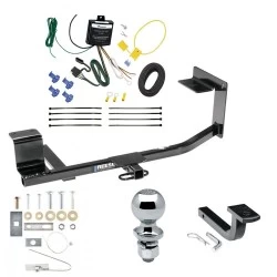 Tow Package For 10-14 Volkswagen Golf Wagon 11-14 Jetta SportWagen Exc TDI Trailer Hitch w/ Wiring Draw-Bar 2" Ball 1-1/4" Receiver Reese