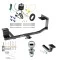 Tow Package For 10-14 Volkswagen Golf Wagon 11-14 Jetta SportWagen Exc TDI Trailer Hitch w/ Wiring Draw-Bar 2" Ball 1-1/4" Receiver Reese