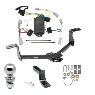 Tow Package For 08-12 Honda Accord Coupe & Sedan Trailer Hitch w/ Wiring Draw-Bar 2" Ball 1-1/4" Receiver Reese