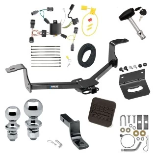 Ultimate Tow Package For 09-14 Acura TL All Models Trailer Hitch w/ Wiring Draw-Bar Dual 2" and 1-7/8" Ball Lock Bracket Cover 1-1/4" Receiver Reese