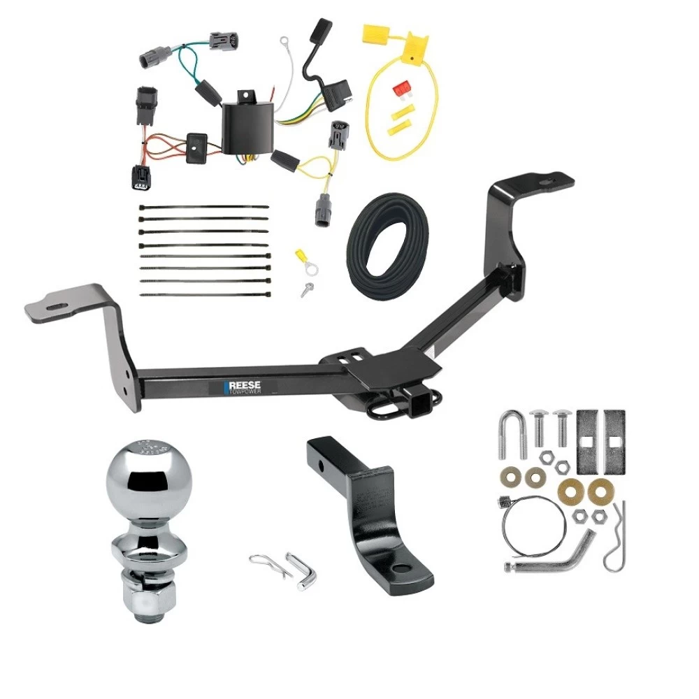Tow Package For 09-14 Acura TL All Models Trailer Hitch w/ Wiring Draw-Bar 2" Ball 1-1/4" Receiver Reese
