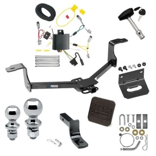 Ultimate Tow Package For 13-15 Honda Accord Coupe & Sedan w/o LED Taillights Trailer Hitch w/ Wiring Draw-Bar Dual 2" and 1-7/8" Ball Lock Bracket Cover 1-1/4" Receiver Reese