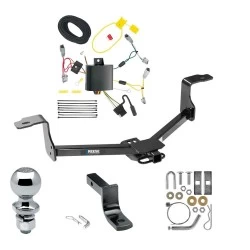 Tow Package For 13-15 Honda Accord Coupe & Sedan w/o LED Taillights Trailer Hitch w/ Wiring Draw-Bar 2" Ball 1-1/4" Receiver Reese