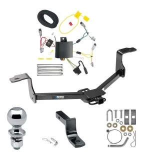 Tow Package For 13-15 Honda Accord Coupe & Sedan w/o LED Taillights Trailer Hitch w/ Wiring Draw-Bar 2" Ball 1-1/4" Receiver Reese