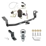 Tow Package For 03-03 Toyota Corolla Trailer Hitch w/ Wiring Draw-Bar 2" Ball 1-1/4" Receiver Reese