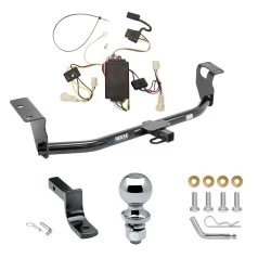 Tow Package For 03-03 Toyota Corolla Trailer Hitch w/ Wiring Draw-Bar 2" Ball 1-1/4" Receiver Reese