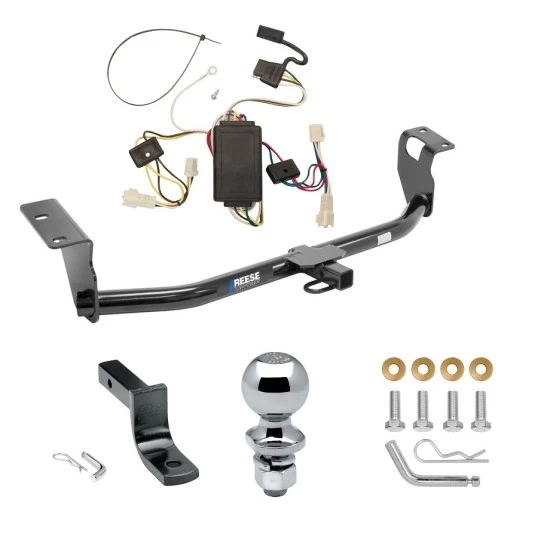 Tow Package For 03-03 Toyota Corolla Trailer Hitch w/ Wiring Draw-Bar 2" Ball 1-1/4" Receiver Reese