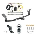 Tow Package For 09-13 Toyota Corolla Trailer Hitch w/ Wiring Draw-Bar 2" Ball 1-1/4" Receiver Reese