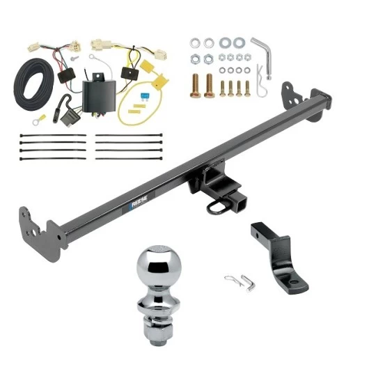 Reese Trailer Tow Hitch For 15-19 Toyota Yaris Hatchback Except SE 20-22 Yaris Sedan Complete Package w/ Wiring Draw Bar and 1-7/8" Ball