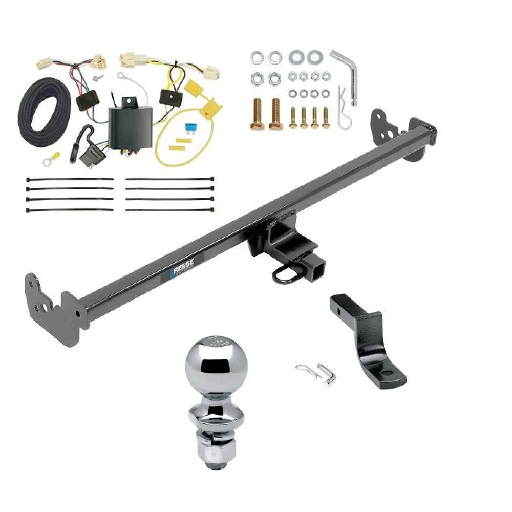 Reese Trailer Tow Hitch For 15-19 Toyota Yaris Hatchback Except SE 20-22 Yaris Sedan Complete Package w/ Wiring Draw Bar and 2" Ball